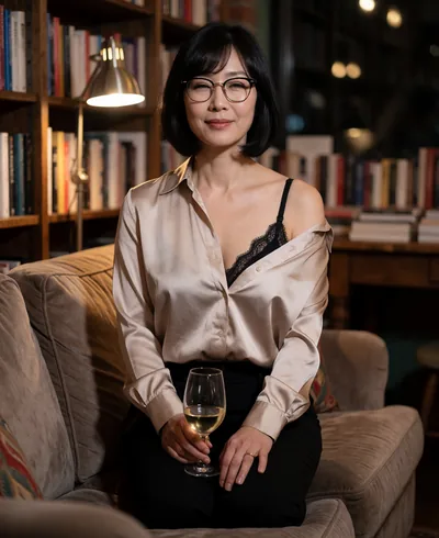 Hye-jin, 38, in lingerie