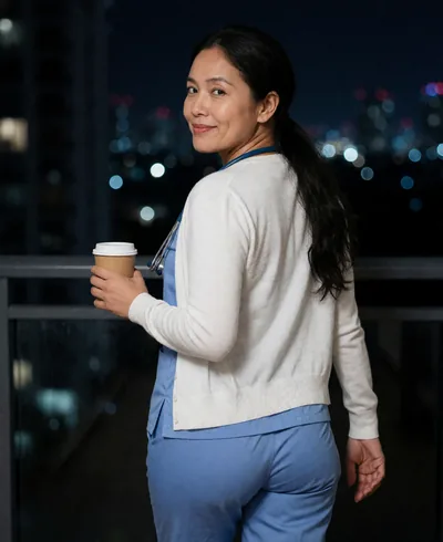 Marisol, 37, a fictional AI companion